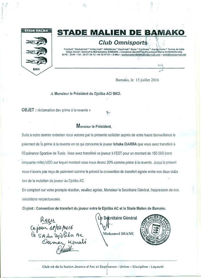 Notre Réponse au ‘’Communiqué de presse’’ du Djoliba AC
