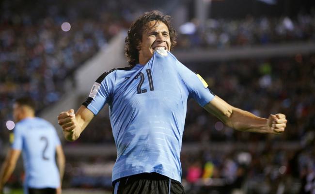 Soccer Football - 2018 World Cup Qualifiers - Uruguay v Bolivia - Centenario stadium, Montevideo, Uruguay - October 10, 2017. Uruguay's Edinson Cavani celebrates after scoring. REUTERS/Andres Stapff (Reuters)