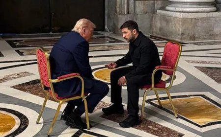 Ces photos de la rencontre entre Donald Trump et Volodymyr Zelensky au Vatican sont déjà historiques