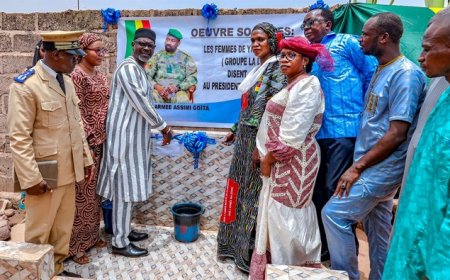 Assistance humanitaire :  Inauguration des 416e et 417e forages réalisés par  Les œuvres sociales du président de la Transition