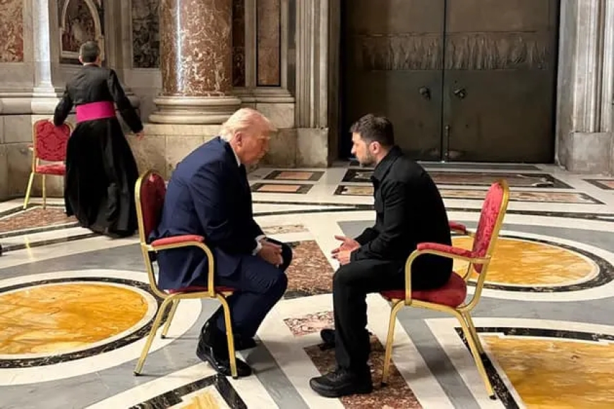 Guerre en Ukraine: Zelensky estime que Trump voit les choses "un peu différemment" depuis leur rencontre au Vatican