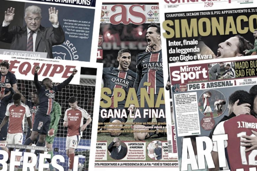 Le PSG met l’Europe à ses pieds après sa qualification en finale, l’Angleterre l’a mauvaise après l’élimination d’Arsenal