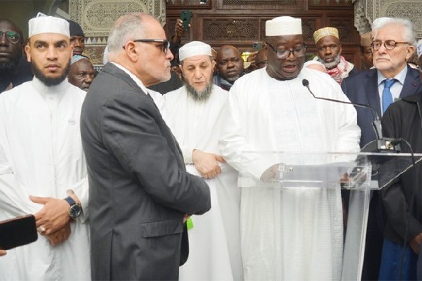 Bakary Dembelé, charge d'affaires de l'ambassade du Mali à Paris, lors de la cérémonie d'hommage à Aboubakar Cisse : "Les autorités maliennes resteront solidaires et ne ménageront aucun effort pour que justice soit rendue"