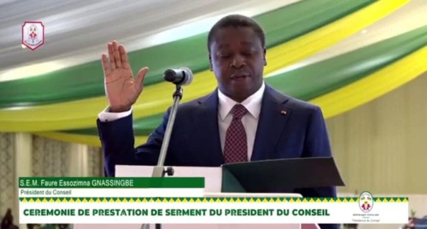 Togo : Faure Gnassingbé prête serment comme Président du Conseil