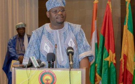 Le ministre de la justice du Burkina, Edasso Rodrigue Bayala lors de la rencontre de Bamako : "Nos populations attendent de nous des résultats tangibles qui amélioreront leur quotidien et renforceront leur confiance en la justice"