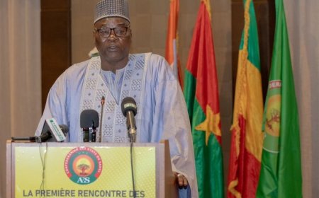 Le ministre nigérien, Alio Daouda à la réunion  des ministres de la justice de L'AES