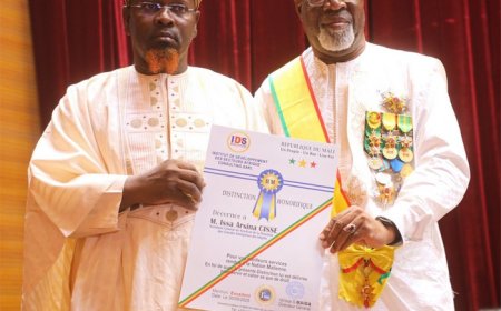 Distinctions honorifiques du 1er mai par IDS Afrique : Hamadou Fall Dianka et Issa Arsina Cissé distingués