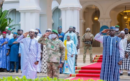 La Confédérale, hymne de l’AES, officiellement exécuté lors d’une cérémonie solennelle à Koulouba