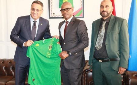 AIPS-Afrique : Le président Abdoulaye Thiam en visite à Nouakchott !