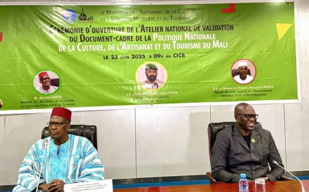 Ouverture à Bamako de l’atelier national de validation du Document-cadre de Politique nationale de la Culture, de l’Artisanat et du tourisme