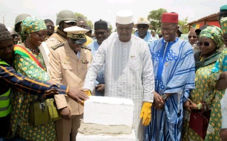 Pose de la première pierre du Marché ultra-moderne de San Parana : La Maire, Félicité Diarra, rend hommage à son prédécesseur, Sina Oumar Traoré !