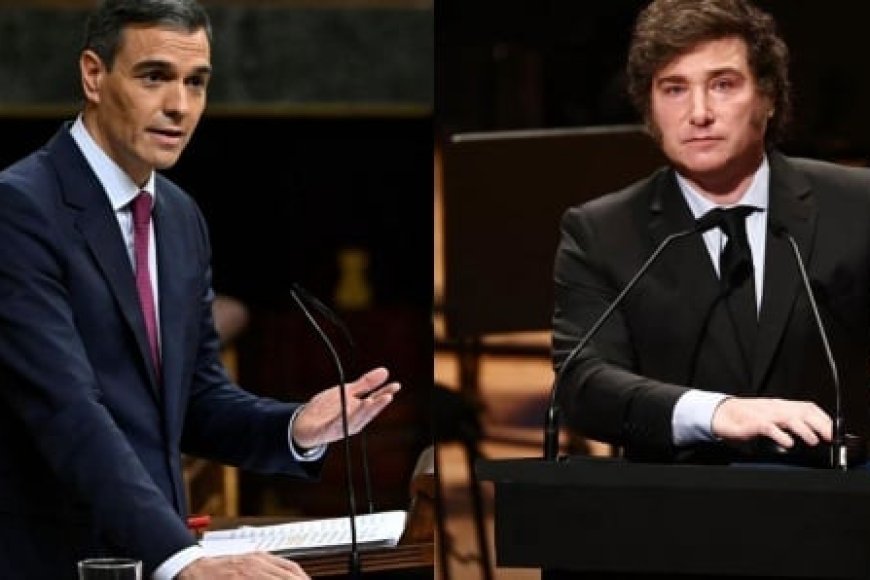 Le président argentin Milei traite l'Espagnol Sanchez de "voyou" pendant sa visite à Madrid