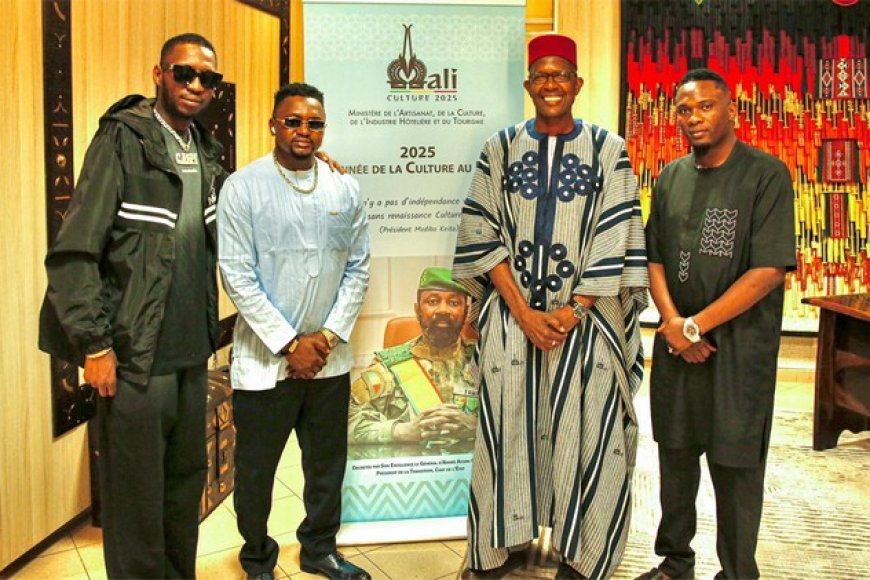 Culture : Iba One, Azaya et Gaspi chez le ministre Mamou Daffé