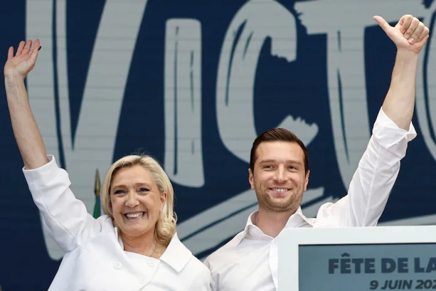 Marine Le Pen a demandé à Jordan Bardella “de se préparer” pour la présidentielle de 2027