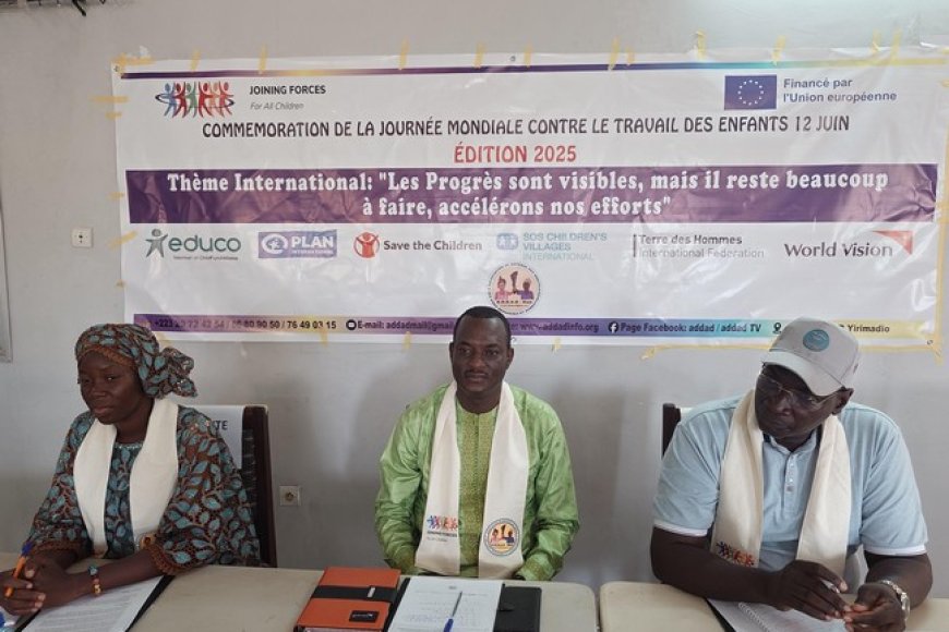 Journée mondiale contre le travail des enfants : ‘’Les progrès sont visibles, mais il reste beaucoup à faire, accélérons nos efforts’’
