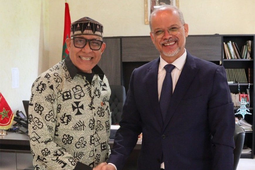 Festival international de la mode en Afrique (fima) a Dakhla :  Alphadi reçu par l'ambassadeur Driss Isbayène