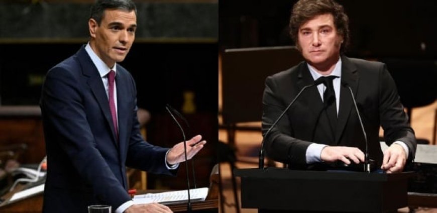 Le président argentin Milei traite l'Espagnol Sanchez de "voyou" pendant sa visite à Madrid