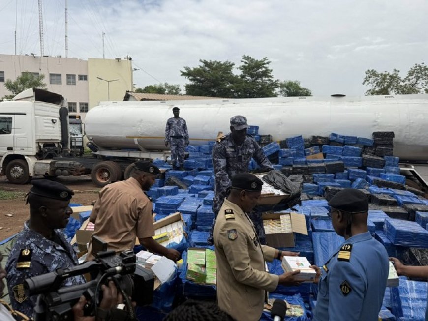 Bamako : 965 cartons de médicaments contrefaits dissimulés dans une citerne interceptée par la douane
