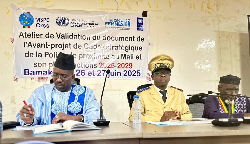 Mali : vers une validation du Cadre Stratégique de la Police de Proximité et de son plan d’actions 2025-2029