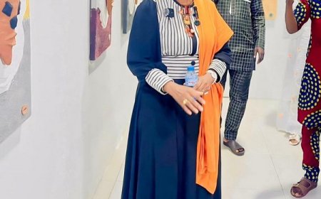 Vernissage de l'exposition "Nyeda" :  Maye Niaré retrace les différentes facettes de l'homme à travers son visage