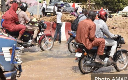 Saison des pluies : La croix et la bannière pour les conducteurs de Moto-taxi