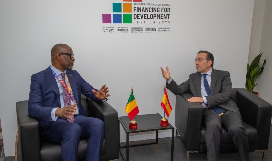 Mali–Espagne : Abdoulaye Diop et José Manuel Albares resserrent les liens de coopération à Séville