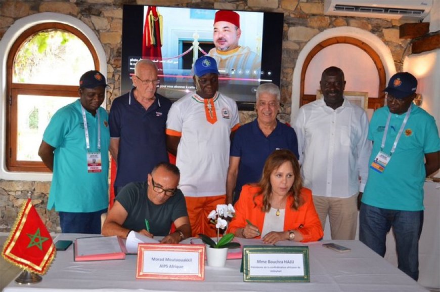 Confédération africaine de volley-ball-association internationale de la presse sportive (AIPS-AFRIQUE) : Un partenariat gagnant-gagnant scellé à Tétouan pour le développement du volleyball africain !