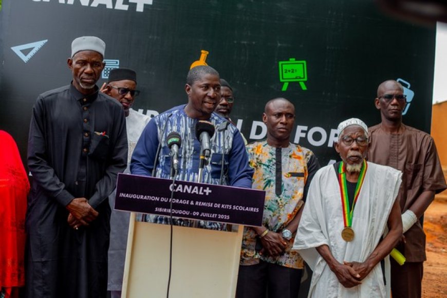 Bamako : Canal+ Mali offre un forage équipé d’une valeur de 4,5 millions de Fcfa à l’école fondamentale de Sibiribougou
