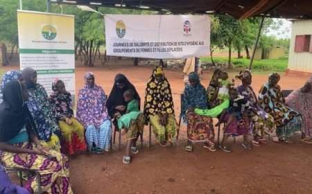 Site des déplacés de Senou : Odef au chevet des femmes