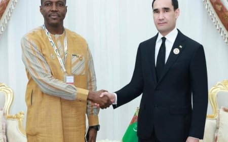 Mali-Turkménistan : Le général de division Abdoulaye Maïga reçu par le président Serdar Berdimuhamedow