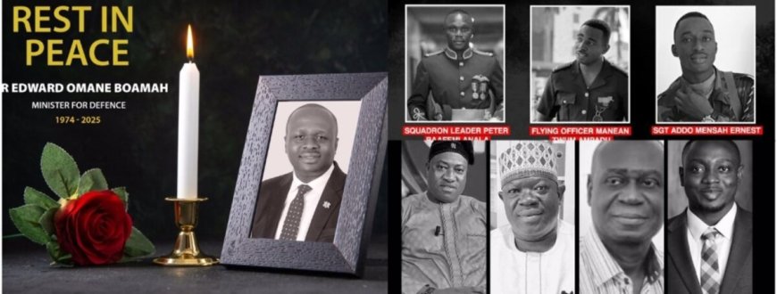 Ghana : 3 jours de deuil après le crash d’hélicoptère ayant fait 8 morts
