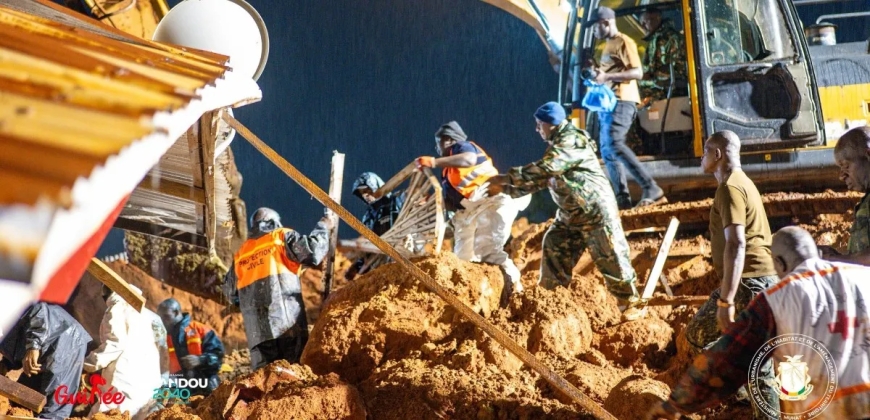Guinée : un glissement de terrain fait 15 morts près de Conakry