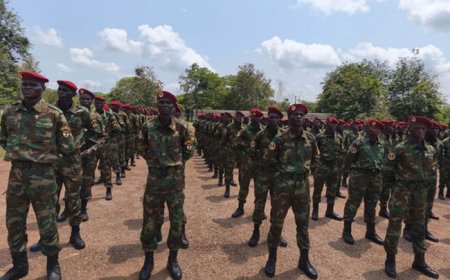 767 recrues formés par les instructeurs russes sont présentées au drapeau