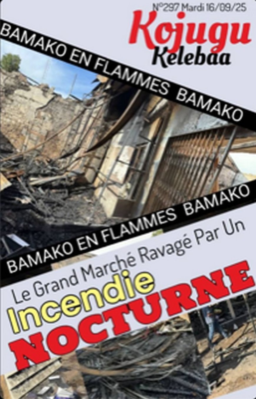Bamako en flammes : Le grand marché ravagé par un incendie nocturne