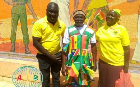 Un ghanéen rallie Accra-Ouaga à pied pour soutenir le Capitaine Traoré et l'unité africaine