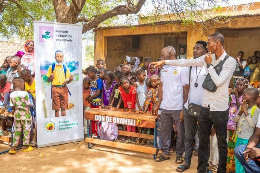 BRAMALI soutient l’éducation dans les localités de Banankoro et de Sénou