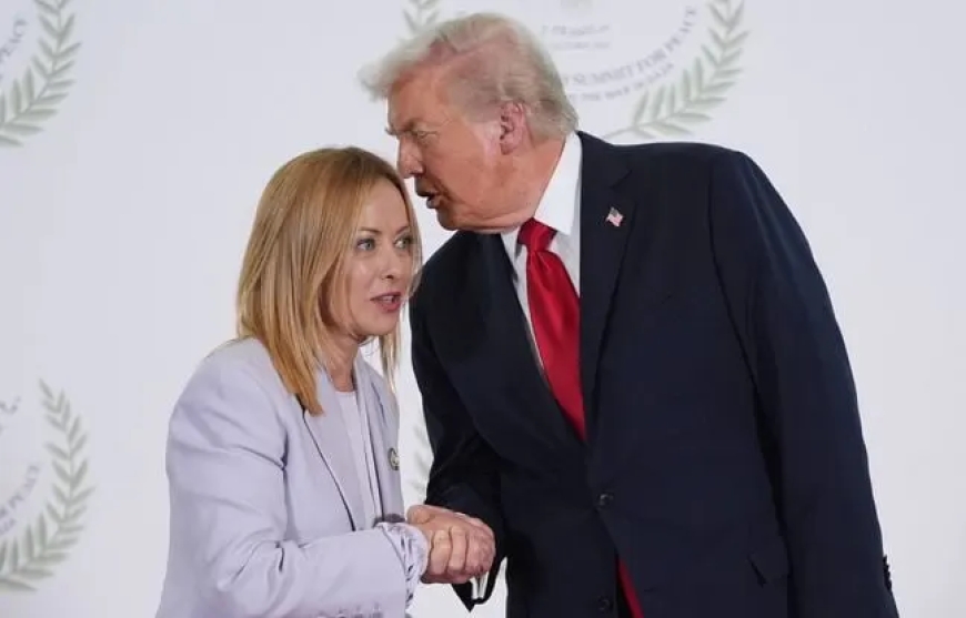 Sommet sur Gaza : « Une belle jeune femme »… Sans scrupule, Trump réduit Meloni à son physique