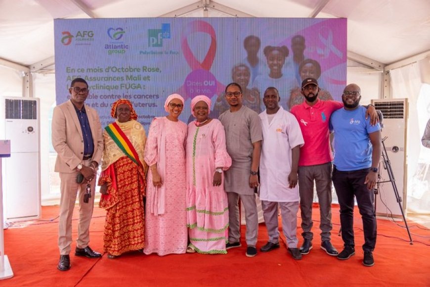 Octobre Rose : AFG Assurances Mali et la Polyclinique Le Fuga mobilisés contre les cancers du sein et du col de l’utérus