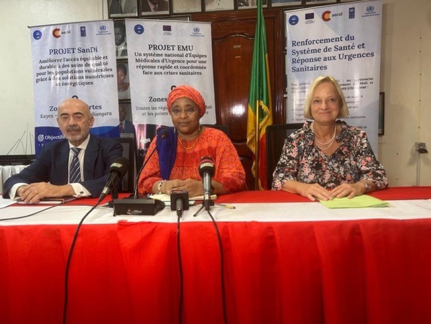 Mali : les projets SanDi et EMU lancés pour améliorer la santé publique