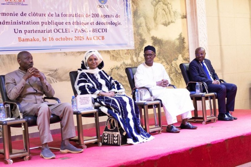 Renforcement des capacités :  Deux mille cadres de l’administration outillés par l’OCLEI