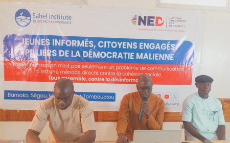 Gouvernance : Sahel Institute lance un projet intitulé « Jeunes informés, citoyens engagés: Piliers de la démocratie malienne »