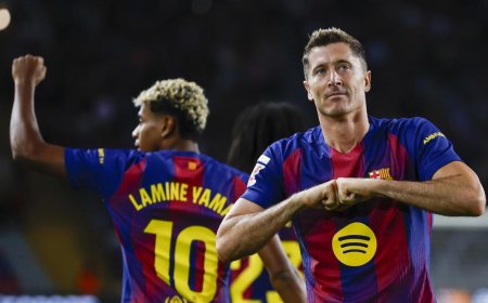 Liga : porté par le triplé de Lewandowski, le FC Barcelone s’impose au Celta de Vigo