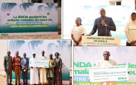Solidarité avec des enfants malades du cœur :  La BNDA offre 15 millions CFA CHU-Mère-Enfant le Luxembourg