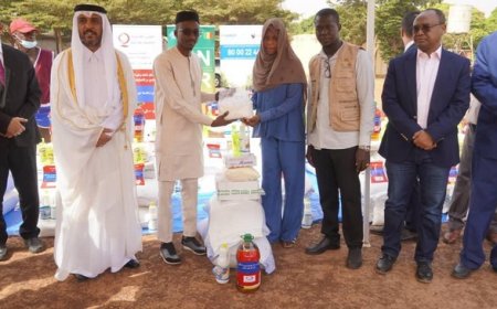 Grâce à l'appui généreux de Qatar Charity : Des kits alimentaires et d'hygiène distribués à 430 ménages vulnérables déplacés
