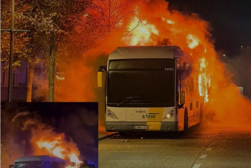 Un bus transportant des supporters du FC Barcelone a pris feu en Belgique