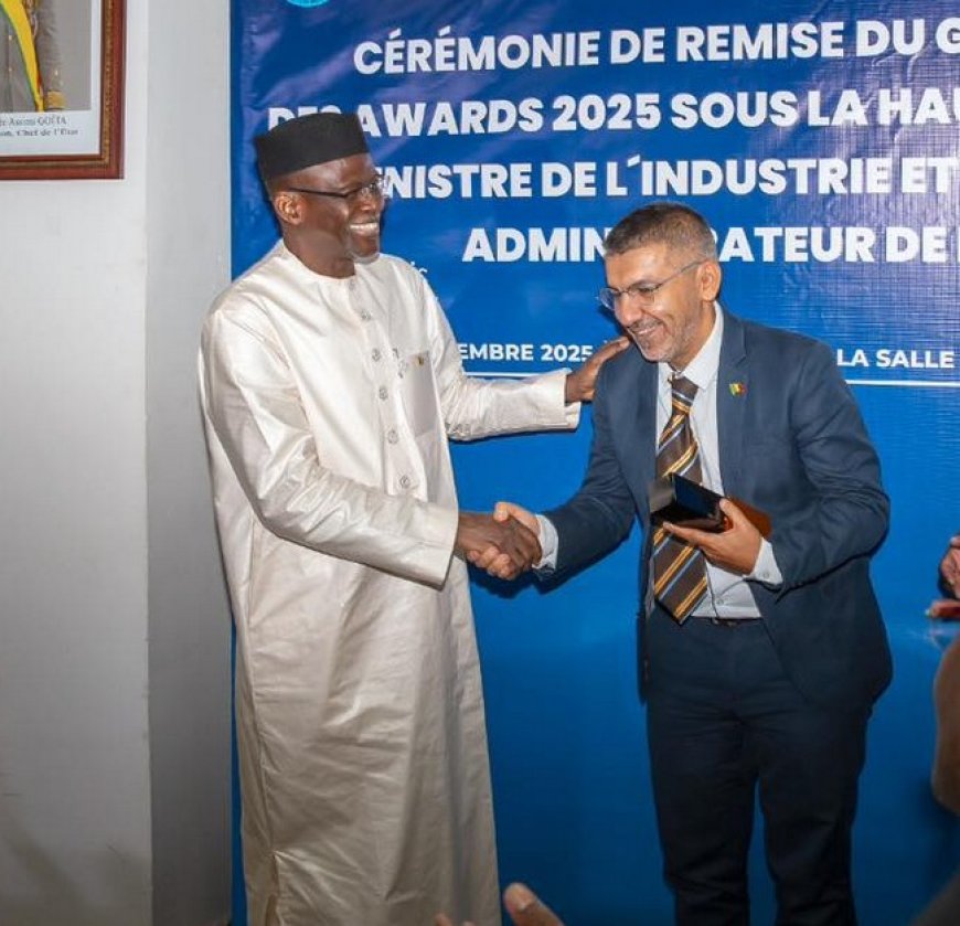 Jamil Hassane, directeur commercial de la société PEM DODO : "Ce Grand Prix 2025 des Awards de la marque Oapi honore non seulement notre groupe, mais aussi l'ensemble du secteur industriel"