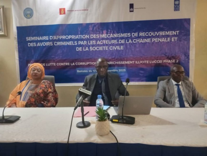 Mécanismes de recouvrement des avoirs criminels : Les acteurs de la chaîne pénale et de la société civile en conclave