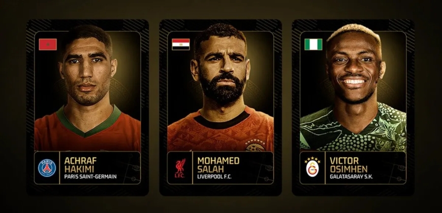 Ballon d’Or africain 2025 : la CAF dévoile les finalistes, Salah–Hakimi–Osimhen pour le sacre
