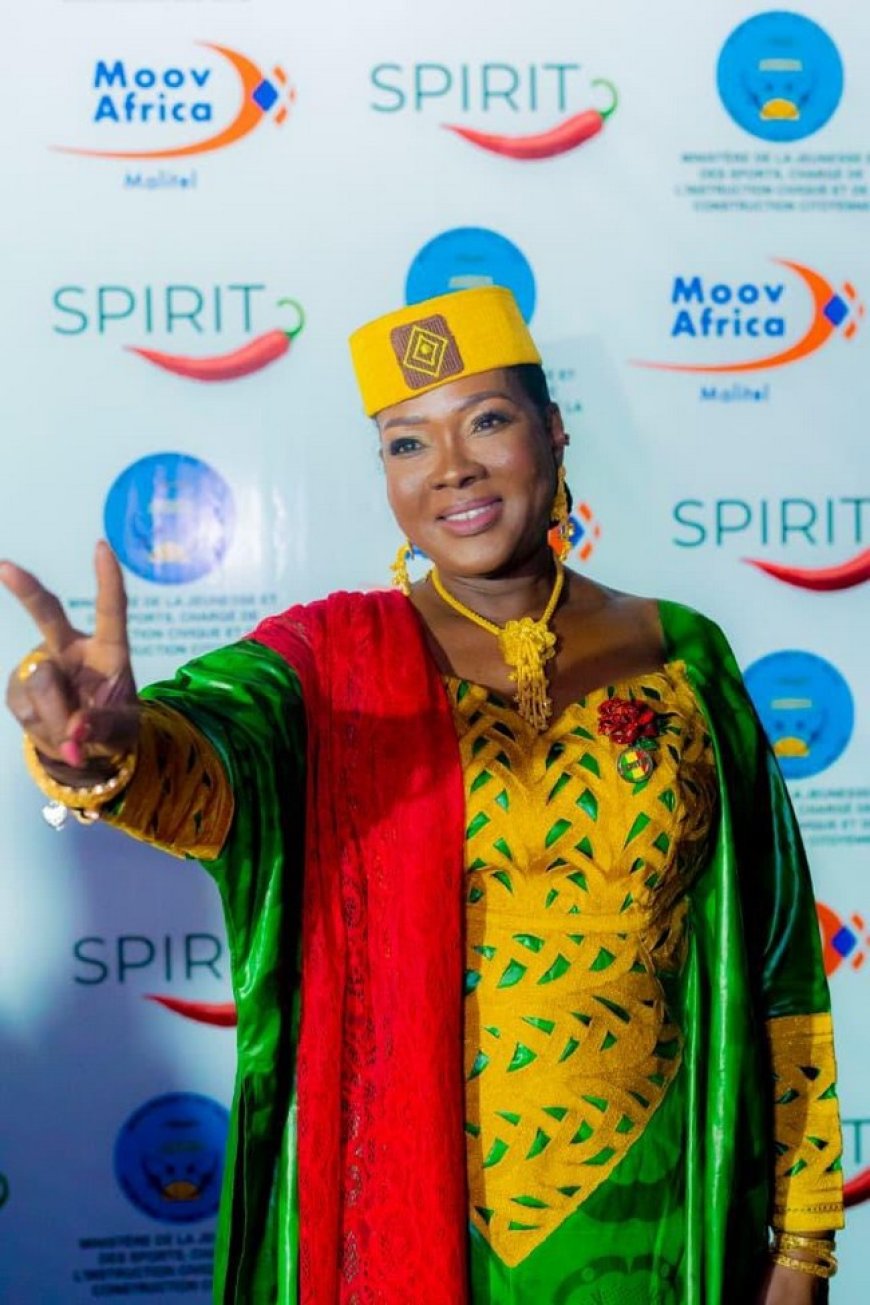 Mme Haïdara Aïchata Cisse dite  Chato, marraine du téléthon de la mobilisation de la CAN MAROC-2025