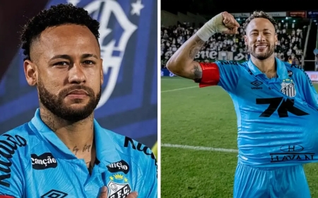 Neymar marque un triplé en 17 minutes pour sauver Santos dans la lutte contre la relégation — tout en jouant avec une blessure au genou